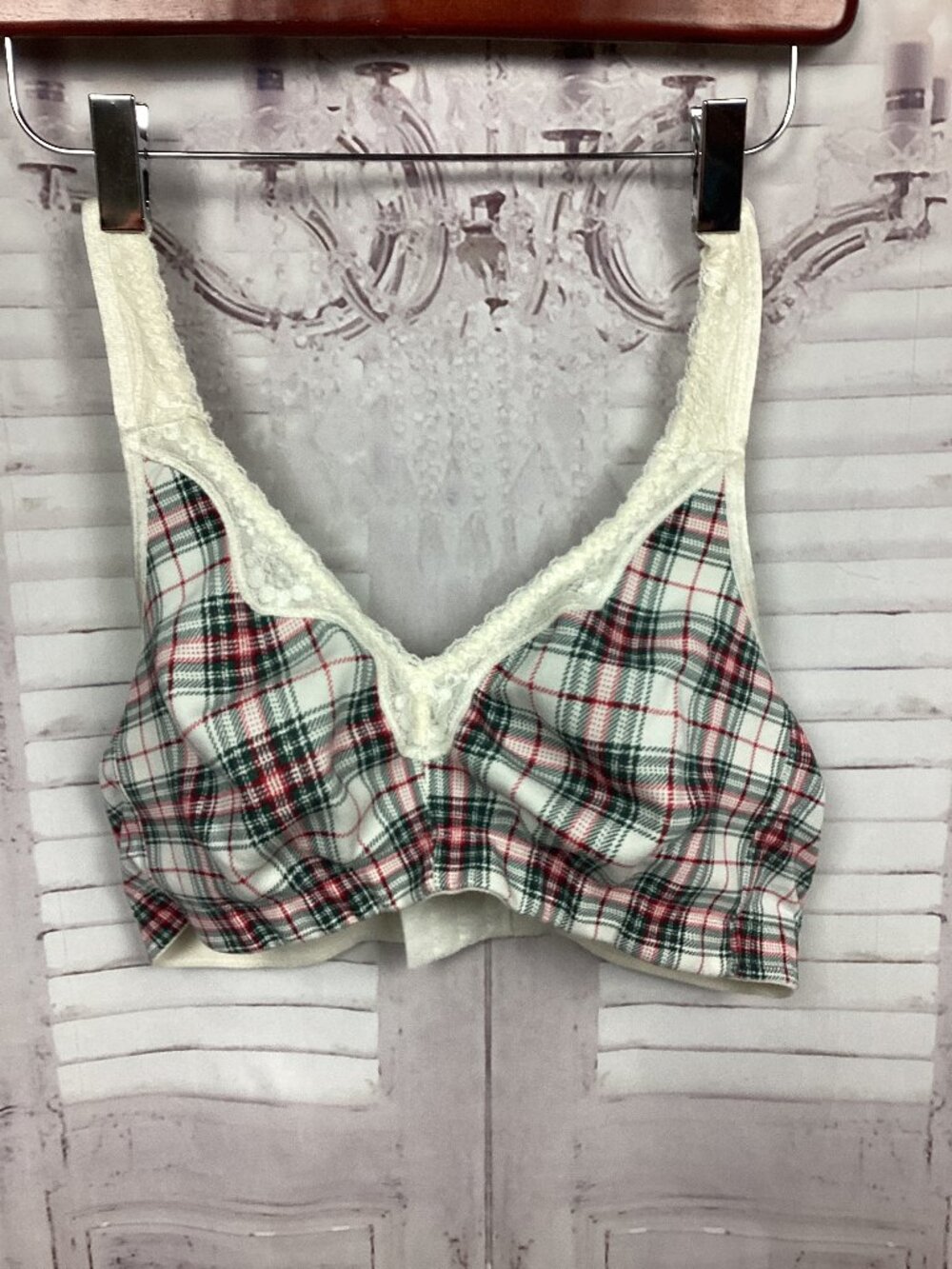 Catherines Bra Plaid No Wire No Padding 42C